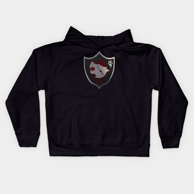 Hound Wolf Squad - 3D Kids Hoodie by CCDesign